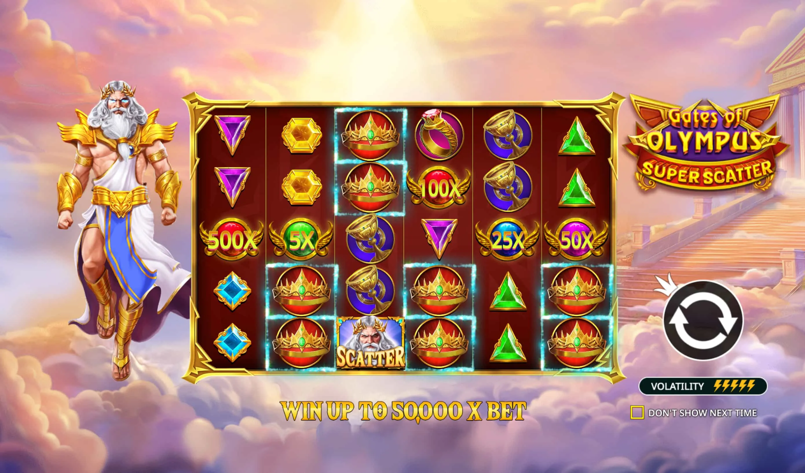 So funktioniert das Spielprinzip von Gates of Olympus Super Scatter