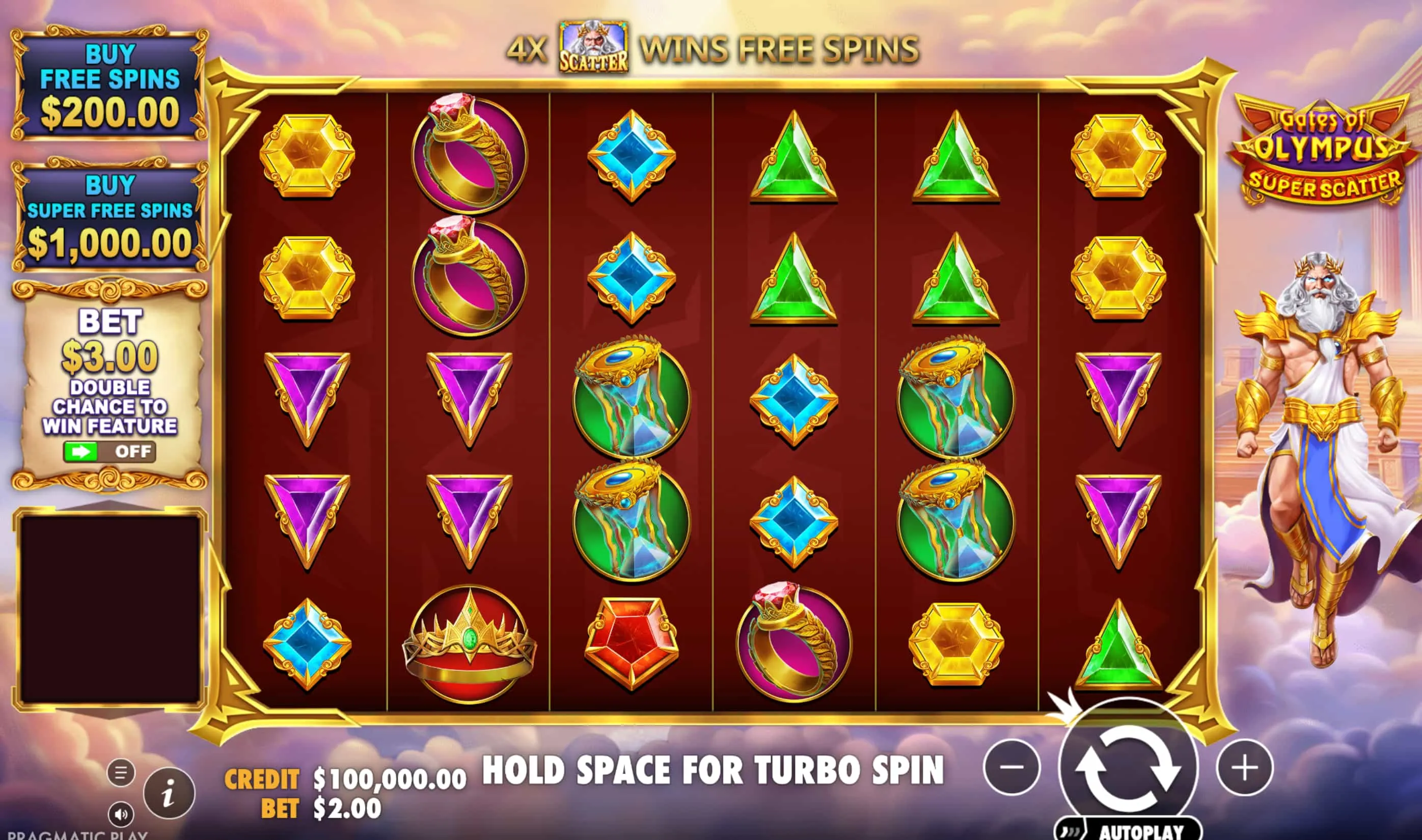 Gewinnchancen bei Gates of Olympus Super Scatter richtig einsch&auml;tzen